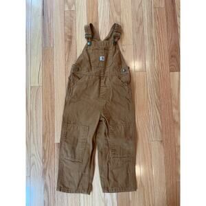 Carhatt tan overalls size 3t excellent condition